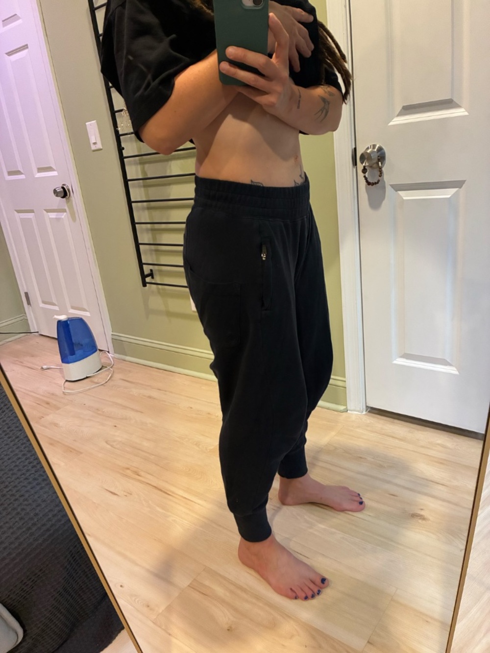 Black Harem Pants, Free People, Size XS